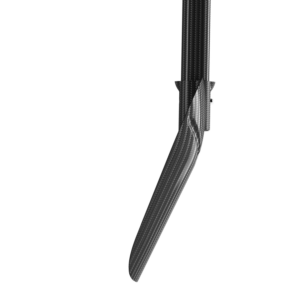 Straight blade back for snow analysis